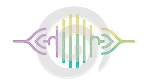 Abstract Sound Wave Equalizer Vector Design, vector design Generative AI