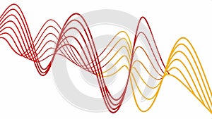 Abstract sound wave pattern, audio and music design element vector design Generative AI