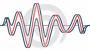 Abstract Sound Wave Pattern Digital Audio Visualizer Vector Graphic, vector design Generative AI