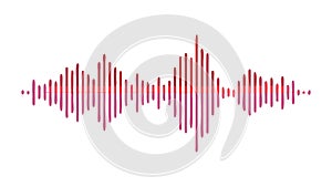 Abstract Sound Wave Pattern Vector Art for Audio Spectrum Visualization, vector design Generative AI