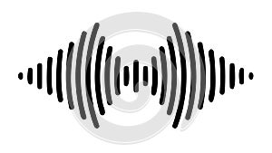 Abstract Sound Wave Pulse, Dynamic Audio Visualization, vector design Generative AI