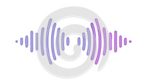 Abstract Sound Wave Visualization, Gradient Audio Signal Vector, vector design Generative AI