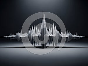 Abstract sound wave visualization