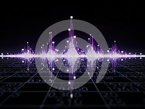 Abstract sound wave visualization