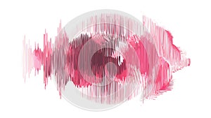 Abstract Sound Wave Visualizer with Dynamic Gradient, vector design Generative AI