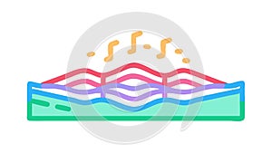 Abstract Sound Wave Visualizer Graphic, vector design Generative AI