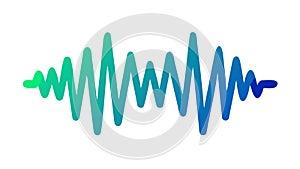 Abstract Sound Waveform, Dynamic Audio Equalizer Graphic - vector design Generative AI