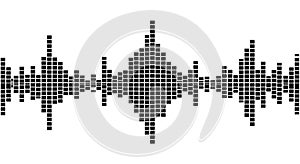 Abstract Sound Waveform Graphic