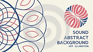 Abstract Sound Waves Background, Modern Audio Visualizer Vector, vector design Generative AI