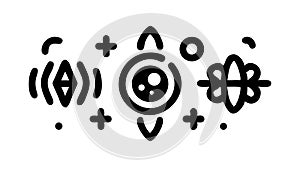 Abstract Sound Waves and Digital Communication Pattern, vector design Generative AI