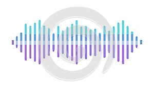 Abstract Sound Waves: Dynamic Audio Visualizer Vector, vector design Generative AI