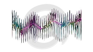 Abstract Sound Waves or Graphic Equalizer Design, vector design Generative AI