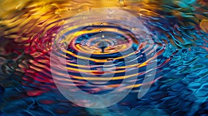 Abstract Sound Waves Visualized - Vibrant Ripples of Colorful Harmony Art