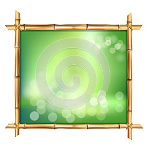 Abstract spa or beach bamboo tropical signboard with empty place for text.