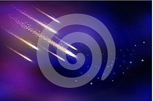 abstract space background with comets