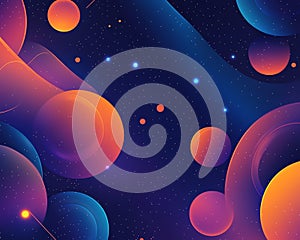 Abstract Space Background Illustration