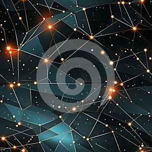 abstract space background with stars and lines