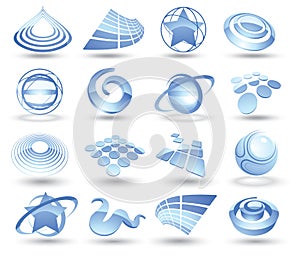 Abstract space icons