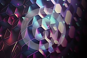 Abstract sparkle hologram colorful background, futuristic technology  AI Generated