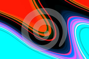 Abstract sparkling colorful waves lines, texture, hypnotic blurred creative design