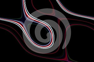 Abstract sparkling vivid waves lines background, texture, hypnotic blurred creative design