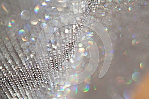 Abstract sparkly grey background photo