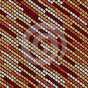 Abstract speckled lines pattern. Diagonal bead stripes. Seamless pattern.