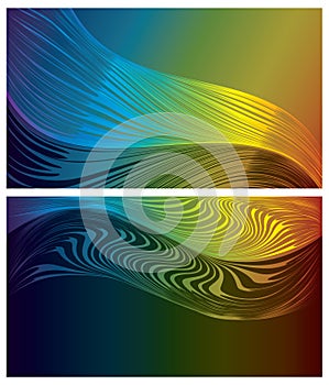 Abstract spectrum backgrounds set