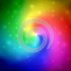 Abstract spectrum colors swirl background.