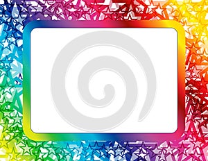 Abstract Spectrum Star Frame