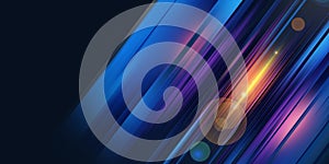 Abstract speed cyber flow. High tech background. Stripes, strings, rays