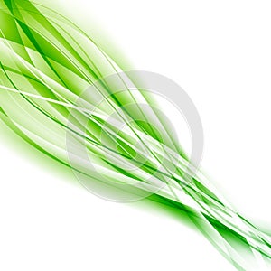 Abstract speed green eco swoosh background