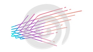 Abstract speed lines pattern, dynamic motion design element vector Generative AI