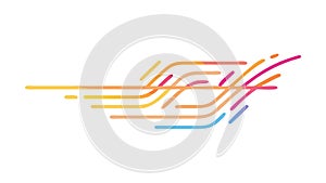 Abstract Speed Lines Pattern, Dynamic Movement, Digital Flow, Modern Energy, vector design Generative AI