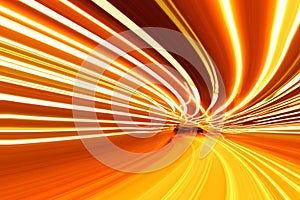 Abstract speed motion on a highway road photo