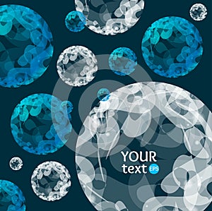 Abstract Sphere Background. Vector