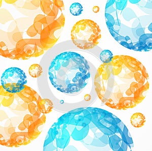 Abstract Sphere Background. Vector