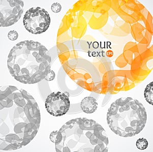 Abstract Sphere Background. Vector