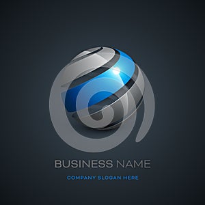 Abstract sphere logo design