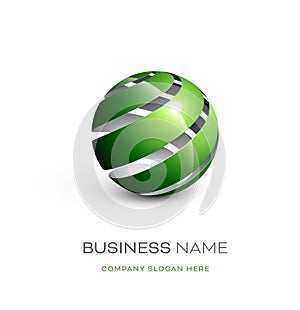Abstract sphere logo design