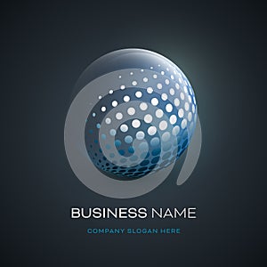 Abstract sphere logo design