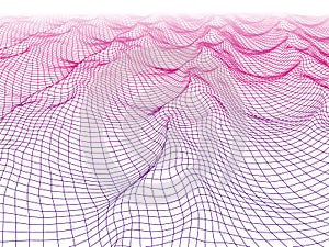 Abstract sphere of noise points array. Grid vector illustration.