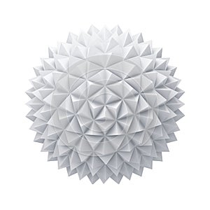 Abstract sphere with triangular faces