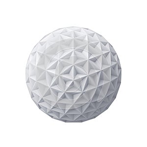 Abstract sphere with triangular faces