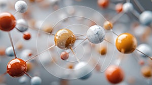 abstract spheres network connection