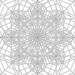 Abstract Spider Web Construction Structure Vector