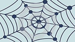 Abstract Spiderweb Design, Intricate Network Pattern Vector, vector design Generative AI