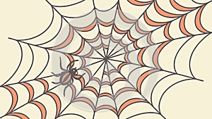 Abstract Spiderweb Intricate Delicate Pattern, vector design Generative AI