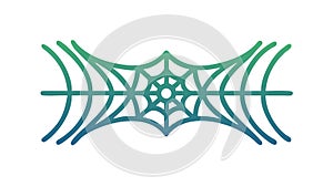 Abstract spiderweb, intricate design and subtle connections vector design Generative AI