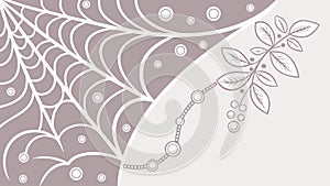 Abstract Spiderweb & Swirling Pattern, Ethereal Design. vector design Generative AI